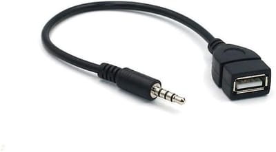 Audio Kabel 3,5 mm AUX naar USB Adapter voor Auto Stereo, GPS, CD en DVD met MP3 Decodering