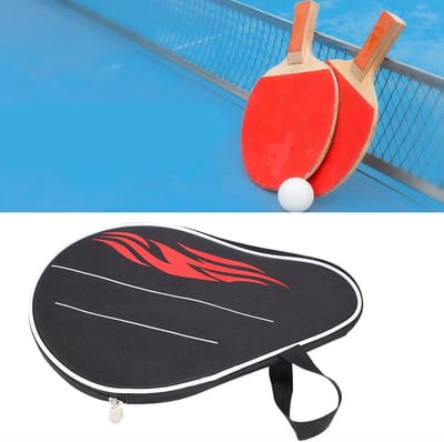 Tafeltennisracket hoes met waterafstotende functie voor 3 rackets, 30 x 20 x 2 cm, ideaal voor bescherming en transport