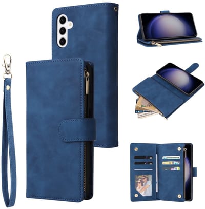 Boek-Cover Portemonne Etui Hoes geschikt voor Samsung Galaxy S26 Blauw