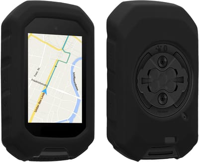 kwmobile fietscomputer gps hoes geschikt voor Garmin Edge MTB hoesje - Beschermhoes voor fietsnavigatie - Siliconen cover