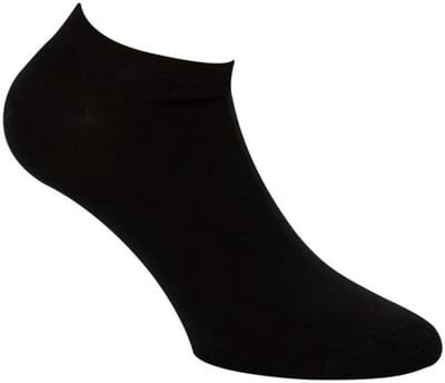 Unisex bamboe sneakersokken - Black - 31-35 - 2 paar