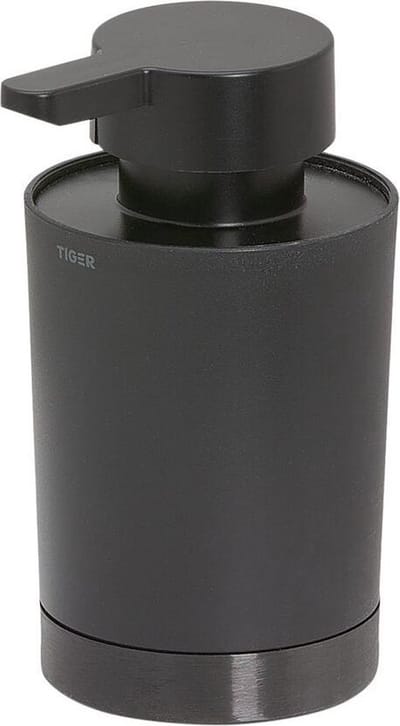Tiger Tune - Zeepdispenser vrijstaand 180 ml - Zwart metaal geborsteld / Zwart - Gunmetal black