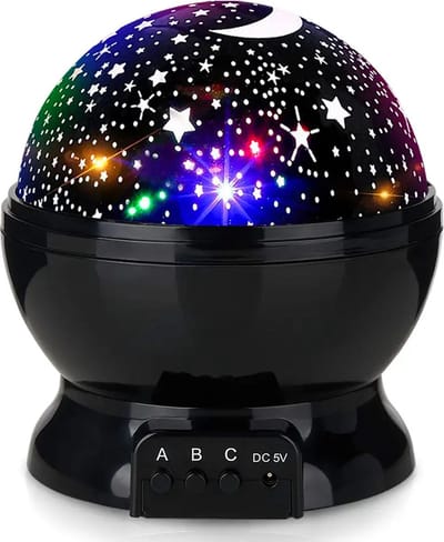 Sterrenprojector - Sterrenhemel - Nachtlampje kinderen - Babyprojector - Zwart - Sfeer - Feest