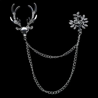 Broche à pompon pour col de chemise, costume pour homme, aigle, ange, crâne, ancre, badge rétro, épingles pour robe de mariée, accessoires pour col de fête, n° 28-57 black