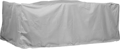 Beschermhoes voor zitgroep rechthoek | 235 x 135 x 94 cm | polyesterweefsel, Kleur: taupe (lichtgrijs)