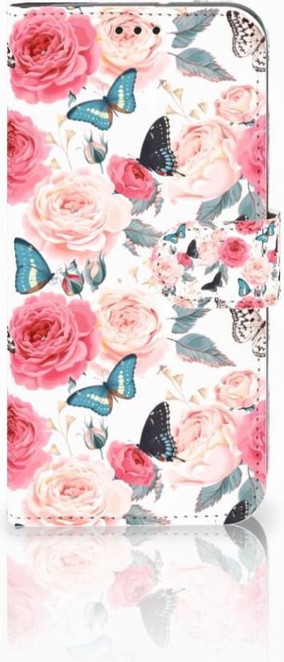 Motorola Moto G7 | G7 Plus Hoesje Butterfly Roses