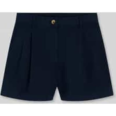 Wide leg korte broek van puur katoen