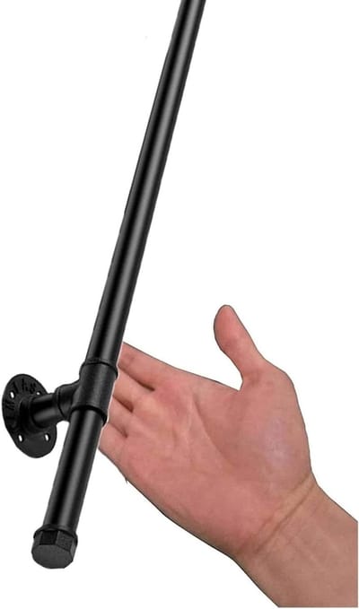 Trapleuning Set - Muursteun Handgreep - Veiligheid Verhoging - Complete Set - 1 Meter - Zwart