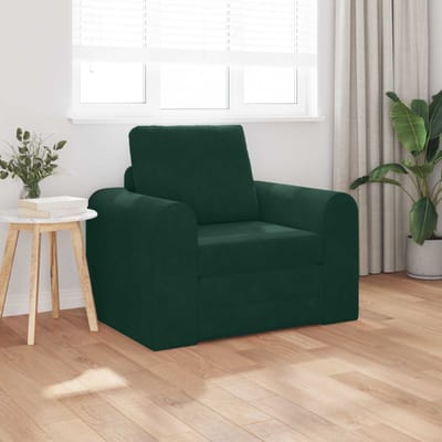 vidaXL - Slaapbank - Donkergroen - 98 - x - 71 - x - 83 - cm - Fluweel