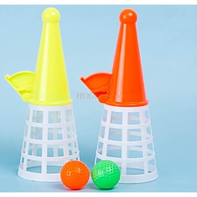 Lancer et Recevoir de Flipper Lancement de Balle pour Enfants Maternelle Double Connexion Équipement d'Entraînement Sensoriel Flipper