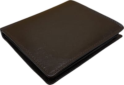 Arrigo Billfold Portemonnee Heren - Leer - Muntgeld Vak - Donkerbruin