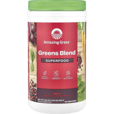 Greens Blend Superfood, Bessen Smaak, 480G(16.9oz)