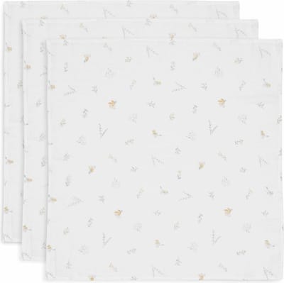 Jollein - Hydrofiele Doek Small 70x70cm - Spuugdoekjes - Zacht Katoen - 3 Stuks - Lovely Birds