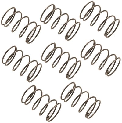 Compressie Veren - Drukveren Set - Mechanisch Gebruik - Roestbestendig Verenstaal - 10 Stuks 20mm - Zwart