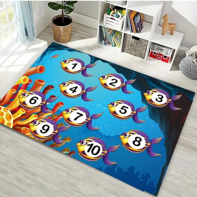 Kinderen Hinkelen Hinkelen Vroeg Onderwijs Tapijten voor Huis Woonkamer Kinderkamer Bank Deurmat Vloerkleden AntislipDecor 40x60cm (16x24in)