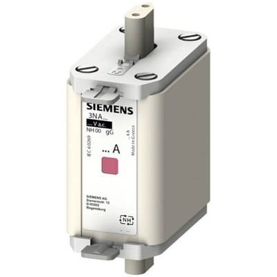 Siemens 3NA68307 Zekeringsinzetstuk Geschikt voor Zekeringsgrootte 000-4 Afmeting zekering : 00 100 A 500 V/AC, 250 V/DC 3 stuk(s)