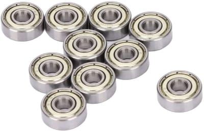 Dailygoods- Kogellager Pack van 10 - Dubbel Beschermd - 6mm x 17mm x 6mm - Diepe Groeven - Hoogwaardige Staal - Betrouwbare Prestaties - Lager