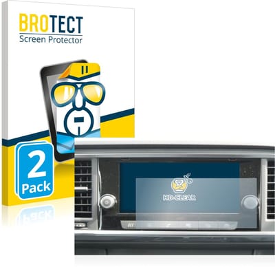 BROTECT - Screenprotector voor Seat Ateca 2021 Media System 8.25" - Folie Beschermfolie transparant 2 Stuks