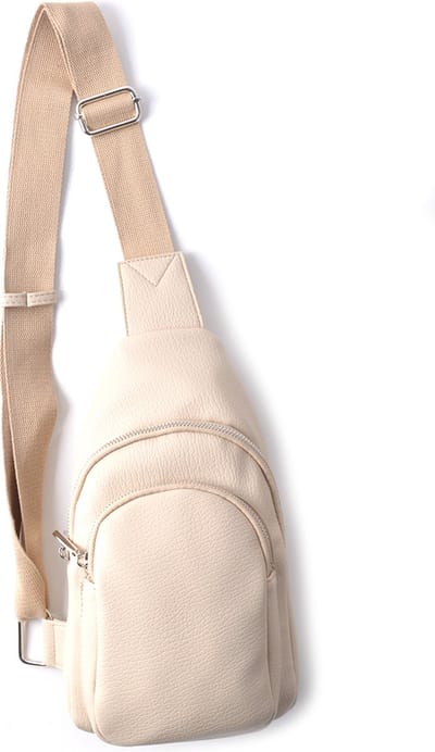 Kunstlederen crossbody Robin - beige