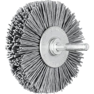 PFERD TOOLS POS ronde borstel ongetordeerd RBU Ø 70 x 15 mm schacht-Ø 6 mm SiC-filamentdraad-Ø 0,90 korrel 180 POS RBU 7015/6 SiC 180 0,90 43701025 10