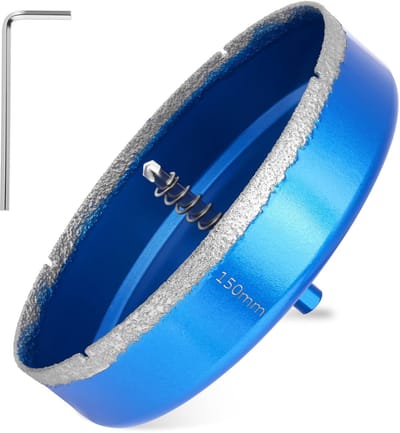 Allecto - Diamant Boor - 150 mm - Geschikt voor Tegels - Porselein - Marmer - Keramiek - Professioneel gebruik - Voor alle boorwerkzaamheden