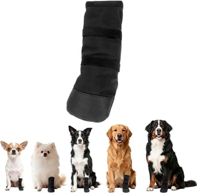 Honden schoenen met pootbescherming, antislip en likbestendige sokken voor buitengebruik, ideaal voor herstel van huisdieren, maat XL