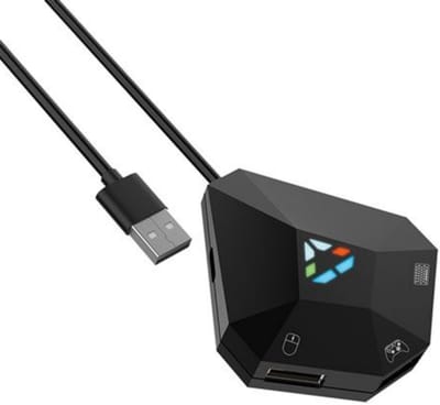 EXCITAT Toetsenbord- en muisconverter - Maus - und Tastaturkonverter - Geschikt voor PS4/PS3/Xbox360/Xbox One-consoleserie - Zwart