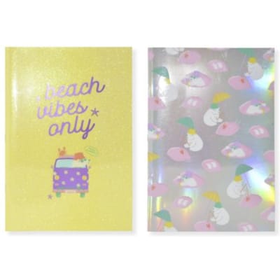 Kangaro schrift - Beach Happy - A4 - lijn - 2 stuks - PP omslag