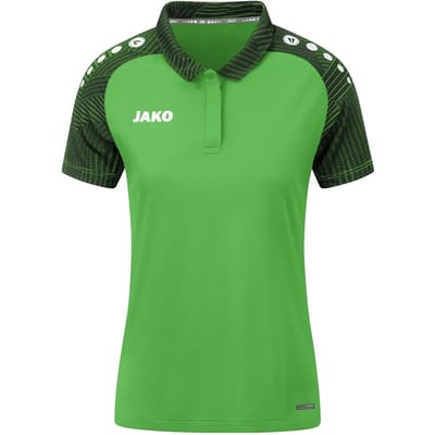 Jako Performance Polo Dames - Zwart / Zachtgroen | Maat: 34
