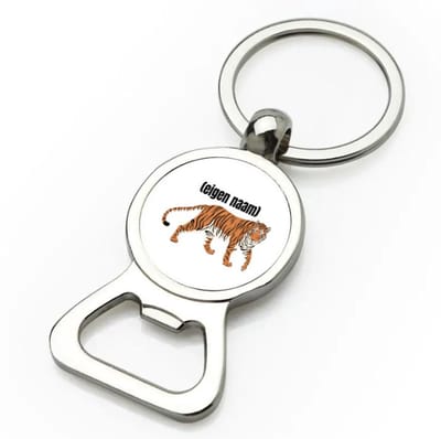 Akyol - tijger met eigen naam flesopener - Tijger - dieren liefhebber - iemand die houdt van tijgers - verjaardag - cadeau - kado - geschenk - 9 bij 3 cm