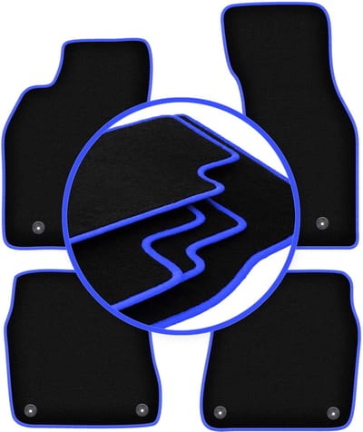 CARLUX-BLAUW automatten voor: Audi A6 C5 4.2L sedan, stationwagen, avant (1997-2004)