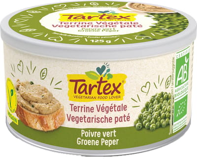 Tartex Pate groene peper bio 125 Gram