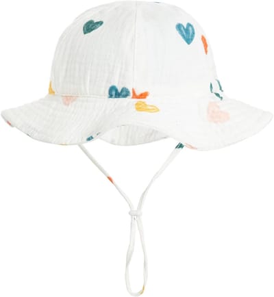 Kinder Vissershoed - Zomerhoed Kinderen - Bescherming tegen Zon - Verstelbare Hoofdband - One Size - Zwart