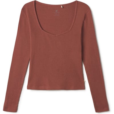 TWOTHIRDS Burray T-shirt Roof Maat: L | Tops Outlet | Dames | Bruin