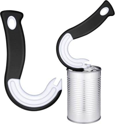 Daity Twee blikopeners met treklipje voor frisdrank- en voedselblikjes; een onmisbaar hulpmiddel in de keuken.