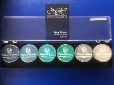 PartyXplosion - Schmink palette Sea / Mermaid / Zee / Zeemeermin -Carnaval - NH1800 -
