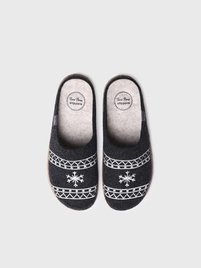 Viltslippers voor heren | TOBI-EF
