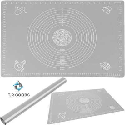T.R Goods XXL Siliconen Deegmat 64 x 45 cm – Antislip, Hittebestendig & Maatverdeling