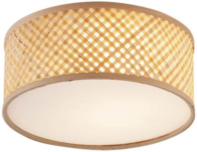 QAZQA tremmo - Oosterse Plafondlamp - 1 lichts - Ø 30 cm - Naturel - Woonkamer | Slaapkamer | Keuken