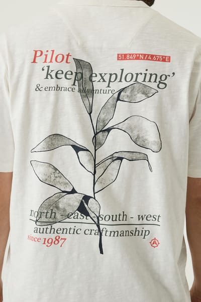Pilot t-shirt wit