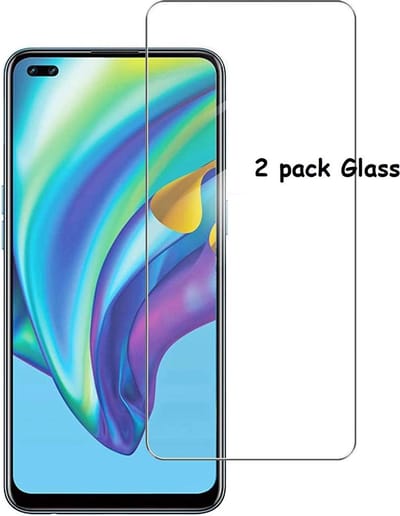 Geschikt voor Oppo Reno 4 Lite 2 pack tempered glass / screen protector