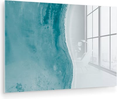 MuchoWow® Glasschilderij 150x100 cm - Schilderij acrylglas - Strand - Water - Australië - Foto op glas - Muurdecoratie woonkamer - Wanddecoratie slaapkamer - Schilderijen