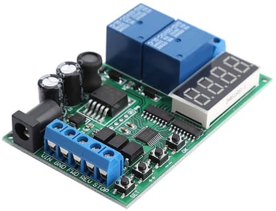 Dailygoody - Motor Regulator - Tijdvertraging - 5V-24V - Vooruit/achteruit bediening - Perfect voor DC toepassingen - Compact en efficiënt