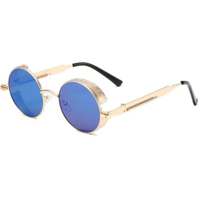 Nieuwste Modieuze Dames Retro Ronde Montuur Zonnebril Klassieke Retro Heren Ronde UV Bescherming Bril Heren Rijbril 1PC