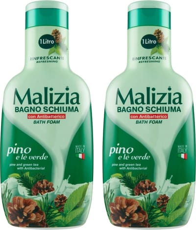 Malizia Verfrissende Badschuim - Den en Groene Thee 1L