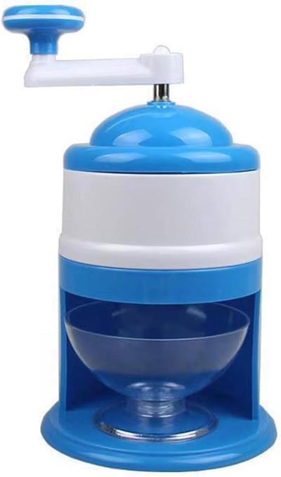 IJsscheermachine Handmatig - Crushed Ice Maker - Sneeuwkegels Maken - Compact Draagbaar Ontwerp - Niet Gespecificeerd - Blauw en Wit