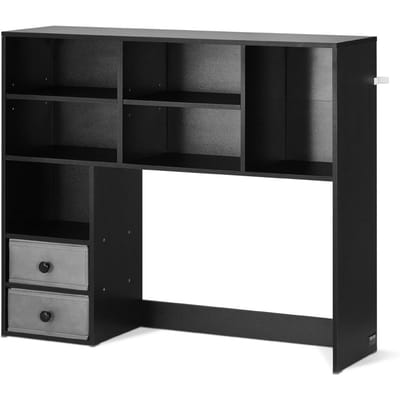 Étagère de bureau Organisateur de rangement de bureau Noir 3 niveaux pour bureau et maison