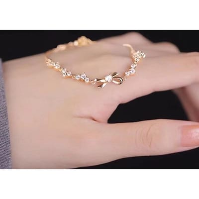 Bracelet Nœud Femmes Luxe Léger Niche Exquis Bijoux Haut de Gamme