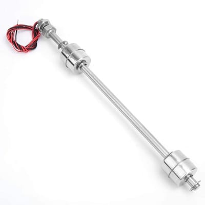 Dubbele Float Switch van 250mm voor Vloeistofniveau, RVS Waterniveau Sensor voor Hydroponics, Tuinieren, Zwembaden en Aquaria