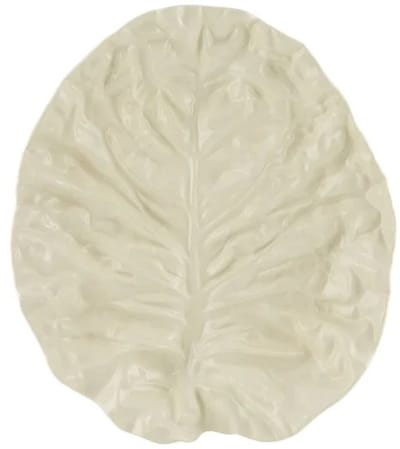 Bordallo Hotelware Portugees Design groot blad 36 cm cabbage wit